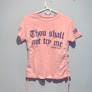 Light pink OS 1X shirt